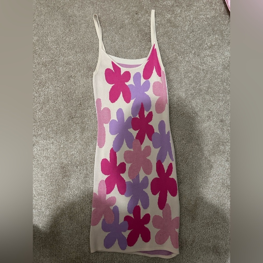 SHEIN Women’s Floral Dress in Pink and Purple